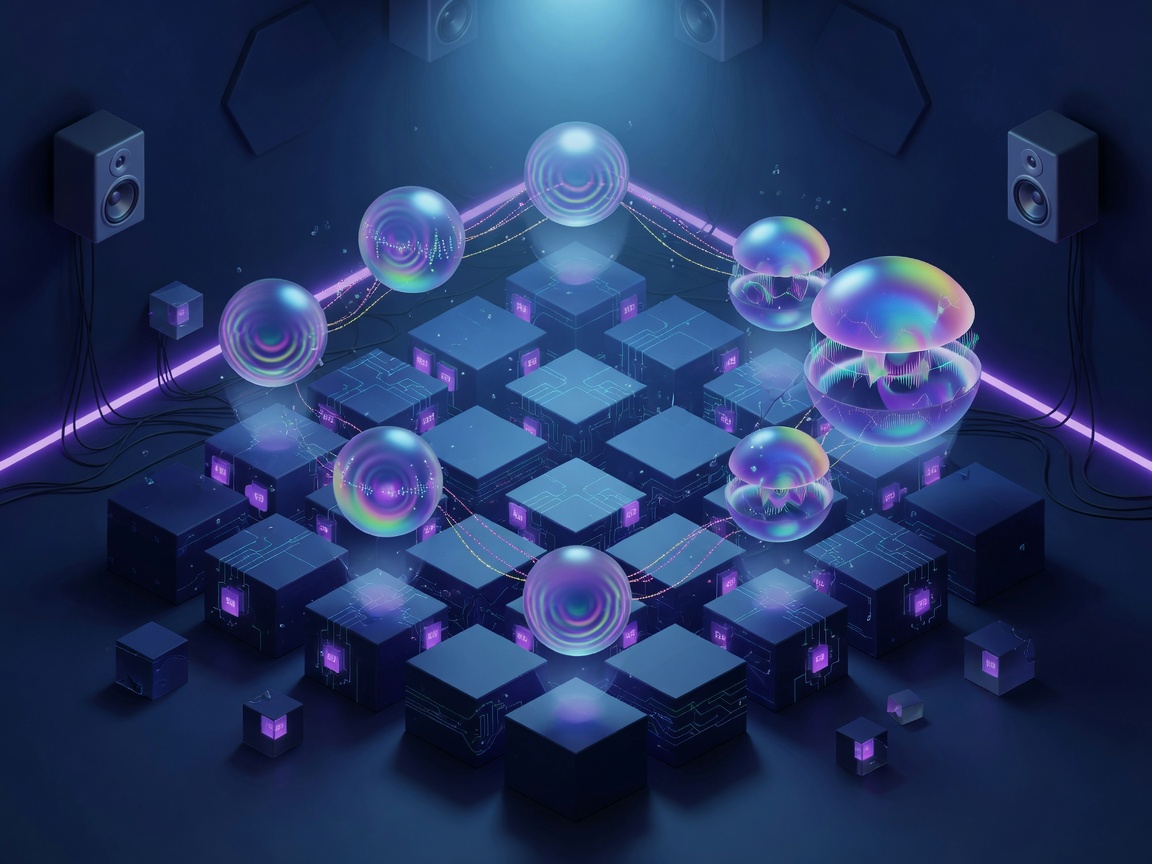 Renderer core converting grid cubes into audio spheres