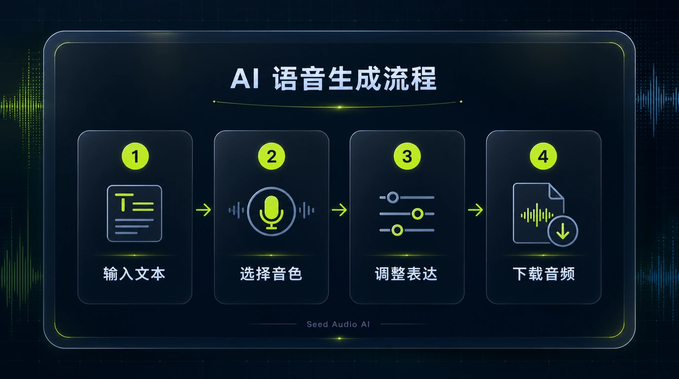 从脚本输入到音频输出的文本转语音流程